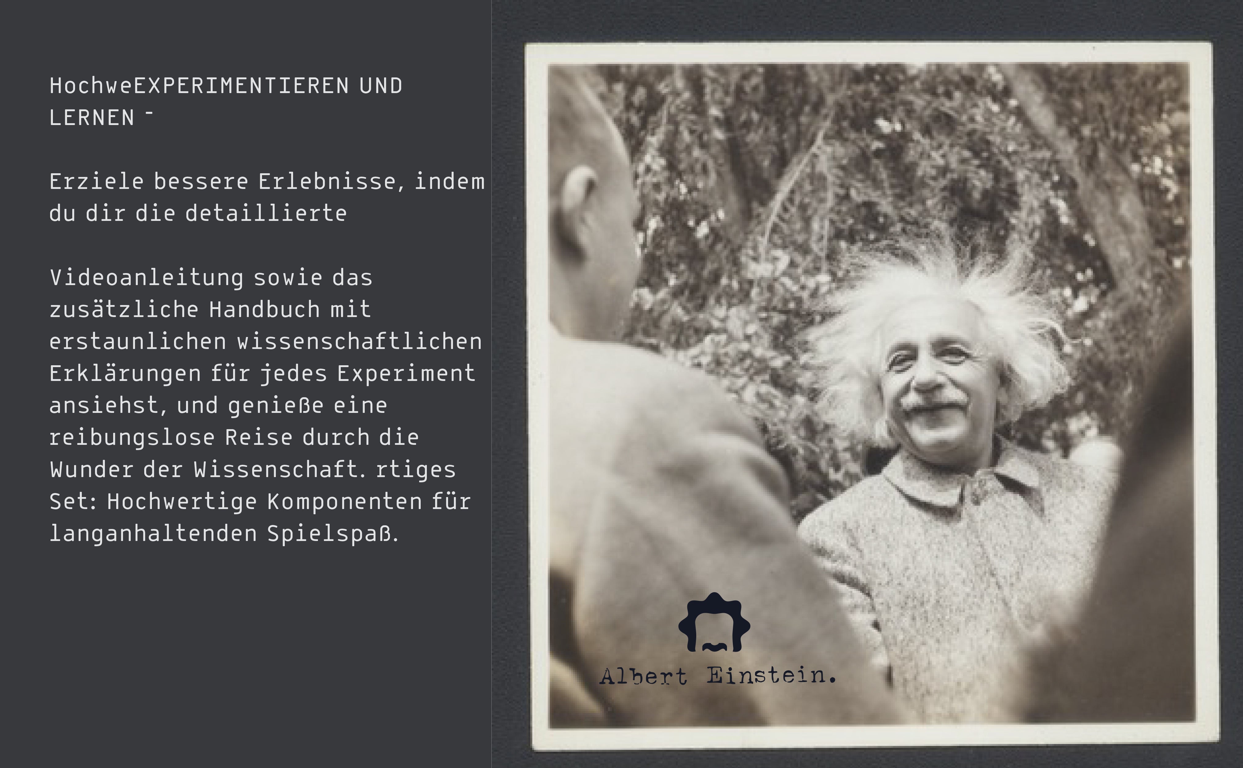 Einstein Jumbo Science Kit 2025Countdown-Kalender Adventskalender 24 atemberaubende Wissenschaftstricks für Kinder,inspiriert von Einsteins spielerischer Neugier. MINT-Weihnachtsgeschenk