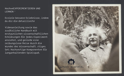 Einstein Jumbo Science Kit 2025Countdown-Kalender Adventskalender 24 atemberaubende Wissenschaftstricks für Kinder,inspiriert von Einsteins spielerischer Neugier. MINT-Weihnachtsgeschenk